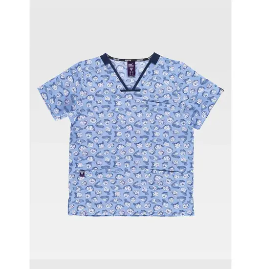 Casacca unisex tessuto elasticizzato stampato Workteam