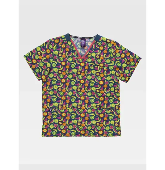 Casacca unisex tessuto elasticizzato stampato Workteam