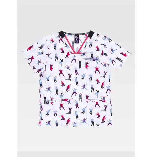 Casacca unisex tessuto elasticizzato stampato Workteam