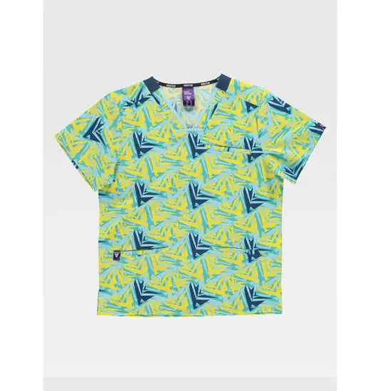Casacca unisex tessuto elasticizzato stampato Workteam