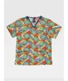 Casacca unisex tessuto elasticizzato stampato Workteam