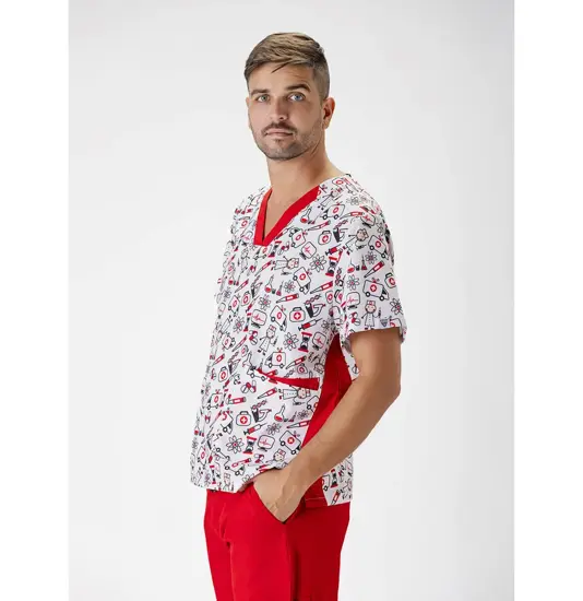 Casacca unisex tessuto elasticizzato stampato Workteam