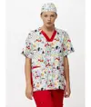 Casacca unisex tessuto elasticizzato stampato Workteam