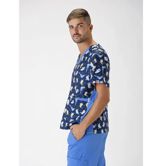 Casacca unisex tessuto elasticizzato stampato Workteam
