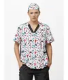 Casacca unisex tessuto elasticizzato stampato Workteam