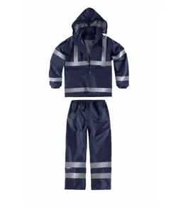 Completo impermeabile giacca + pantalone alta visibilita Workteam