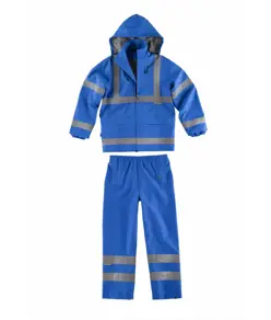 Completo impermeabile giacca + pantalone alta visibilita Workteam