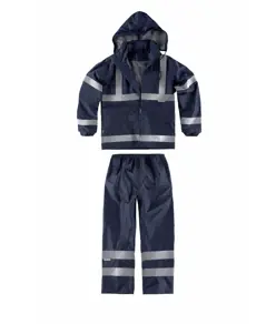 Completo impermeabile giacca + pantalone alta visibilita Workteam