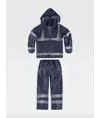 Completo impermeabile giacca + pantalone alta visibilita Workteam