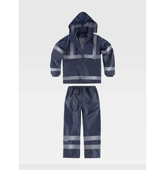 Completo impermeabile giacca + pantalone alta visibilita Workteam