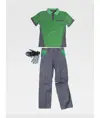 Completo unisex da lavoro pantalone + polo + guanti Workteam