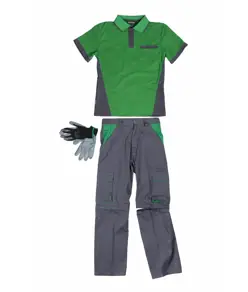Completo unisex da lavoro pantalone + polo + guanti Workteam