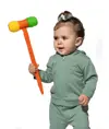 FELPA BABY CAPPUCCIO E ZIP LEGGERA FRENCH TERRY JHK