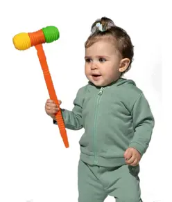 FELPA BABY CAPPUCCIO E ZIP LEGGERA FRENCH TERRY JHK