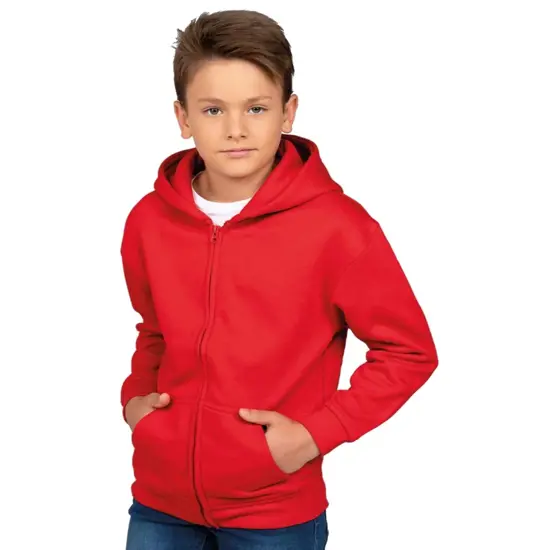 Felpa bambini con zip e cappuccio JHK