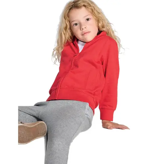FELPA BAMBINO ZIP INTERA LEGGERA FRENCH TERRY JHK