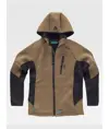 Felpa cappuccio e zip Workteam