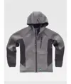 Felpa cappuccio e zip Workteam