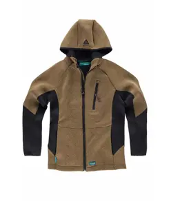 Felpa cappuccio e zip Workteam