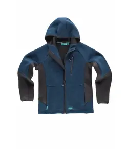 Felpa cappuccio e zip Workteam