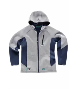 Felpa cappuccio e zip Workteam