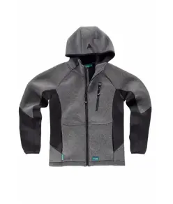 Felpa cappuccio e zip Workteam