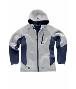 Felpa cappuccio e zip Workteam