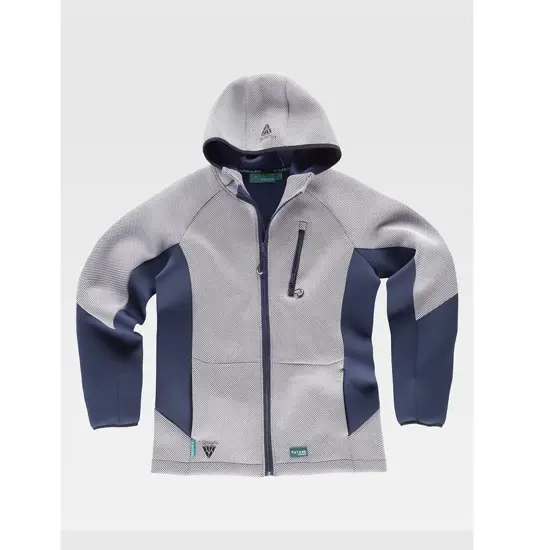 Felpa cappuccio e zip Workteam