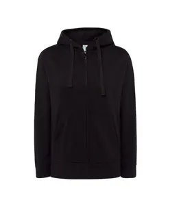 FELPA DONNA CAPPUCCIO E ZIP LEGGERA FRENCH TERRY JHK