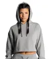 FELPA DONNA CAPPUCCIO REGULAR CROPPED JHK