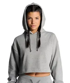 FELPA DONNA CAPPUCCIO REGULAR CROPPED JHK
