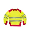Felpa girocollo bicolore Workteam