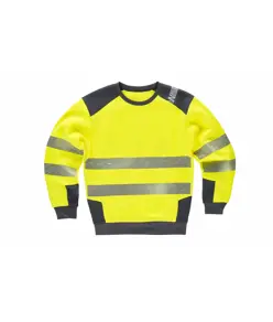 Felpa girocollo bicolore Workteam
