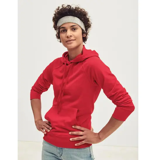 Felpa leggera da donna con cappuccio Fruit of the Loom