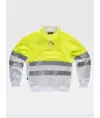 Felpa mezza zip alta visibilita classe 2 Workteam