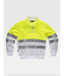 FELPA MEZZA ZIP ALTA VISIBILITA CLASSE 2 Workteam