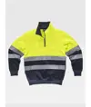 Felpa mezza zip alta visibilita classe 2 Workteam