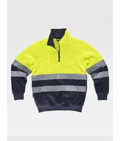 FELPA MEZZA ZIP ALTA VISIBILITA CLASSE 2 Workteam