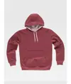 Felpa unisex cappuccio contrast Workteam