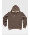 Felpa unisex cappuccio contrast Workteam