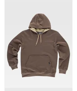 FELPA UNISEX CAPPUCCIO CONTRAST Workteam