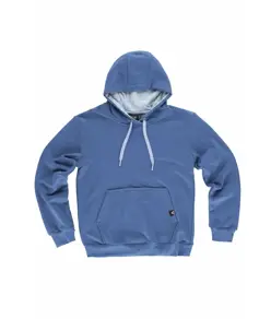 Felpa unisex cappuccio contrast Workteam
