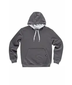 Felpa unisex cappuccio contrast Workteam