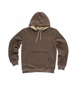 Felpa unisex cappuccio contrast Workteam