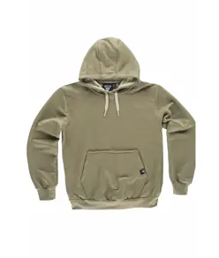 Felpa unisex cappuccio contrast Workteam