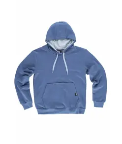 Felpa unisex cappuccio contrast Workteam
