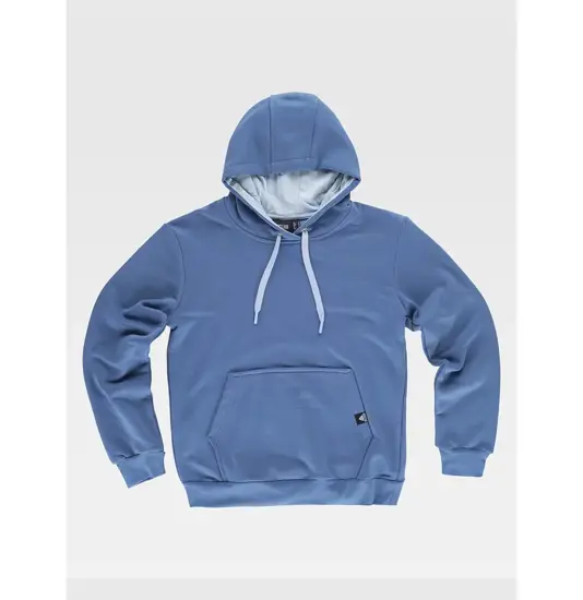 Felpa unisex cappuccio contrast Workteam