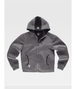 FELPA UNISEX CAPPUCCIO E ZIP Workteam