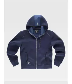FELPA UNISEX CAPPUCCIO E ZIP Workteam