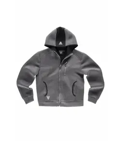 Felpa unisex cappuccio e zip Workteam